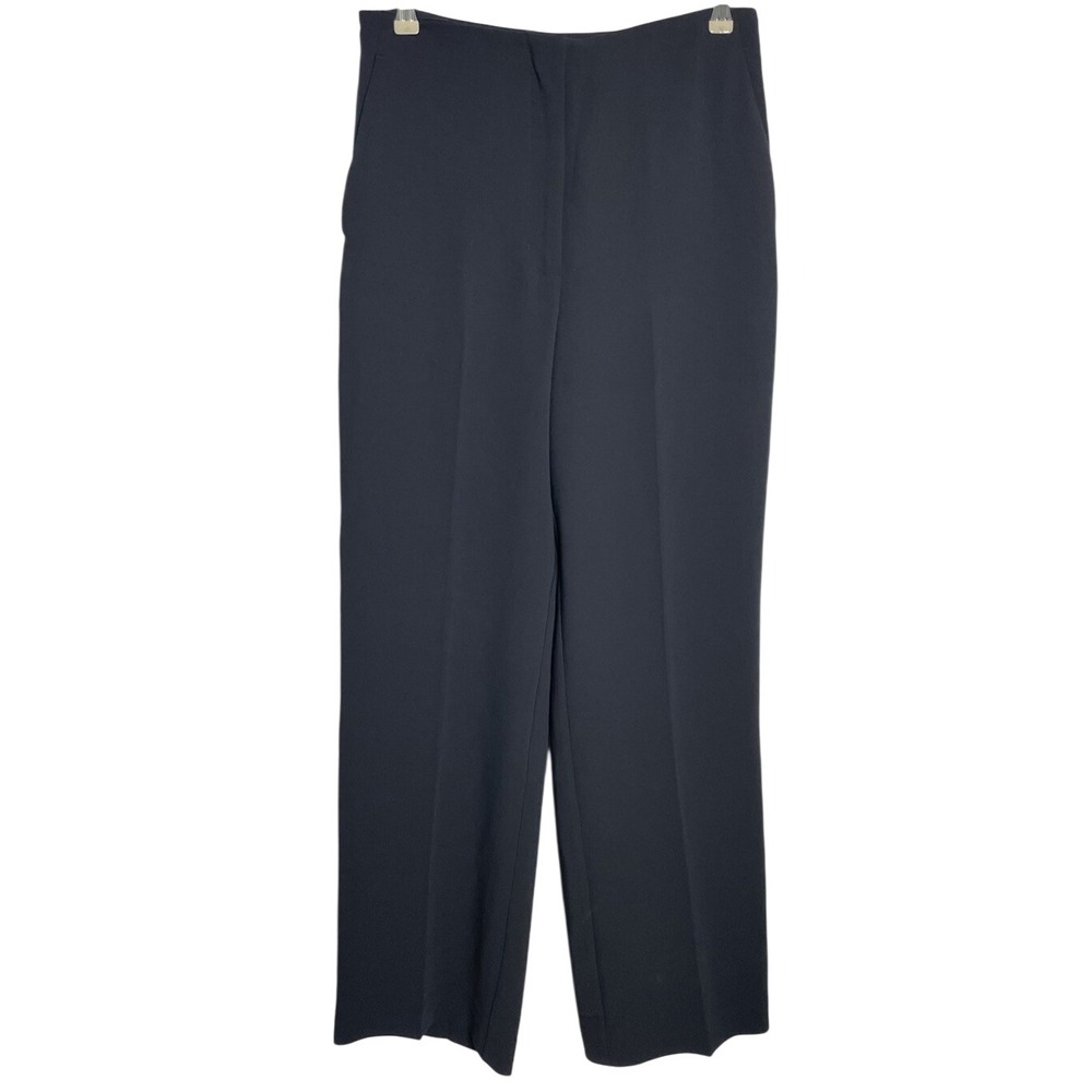 Aritzia Wilfred Black Sonata Pant Dress Trousers Crepette fabric Size 10